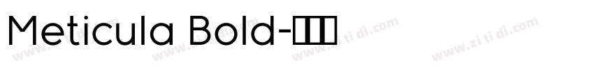 Meticula Bold字体转换